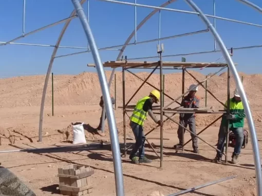 Serre tunnel en Mauritanie